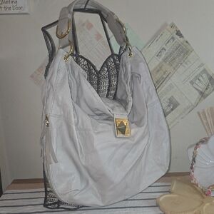 Elegant Gray Women's Handbag